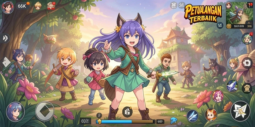 Tampilan spektakuler dari gameplay <strong>66K</strong> yang memikat hati.