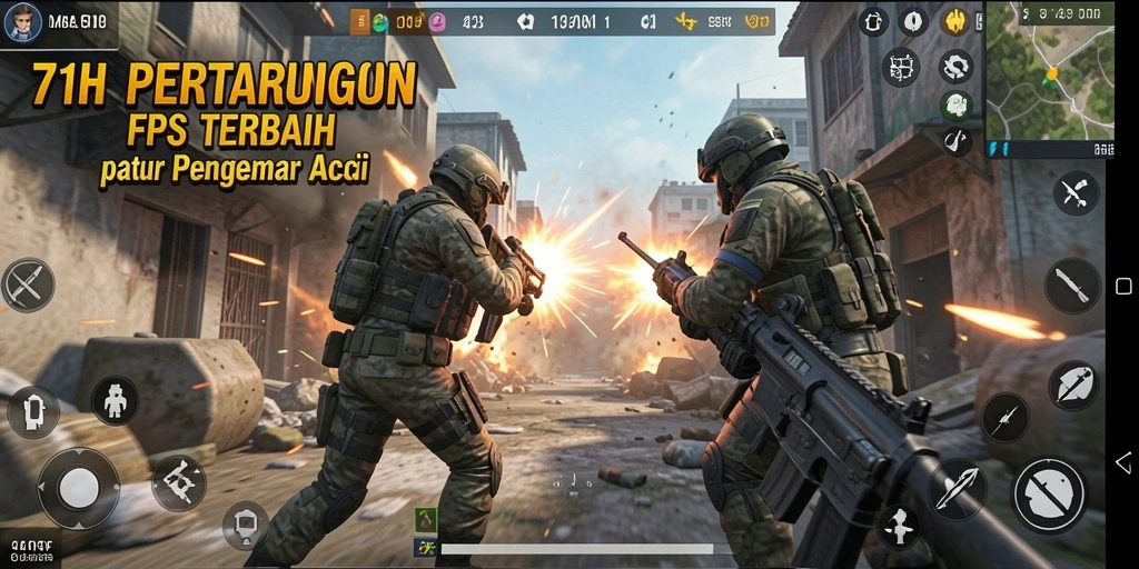 Tampilan gameplay intens dalam 71H dengan aksi tembak-menembak yang seru.