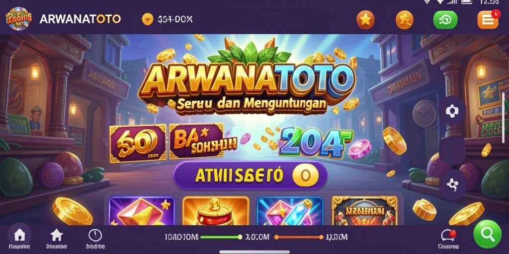 Tampilan gameplay ARWANATOTO yang menarik dan seru.