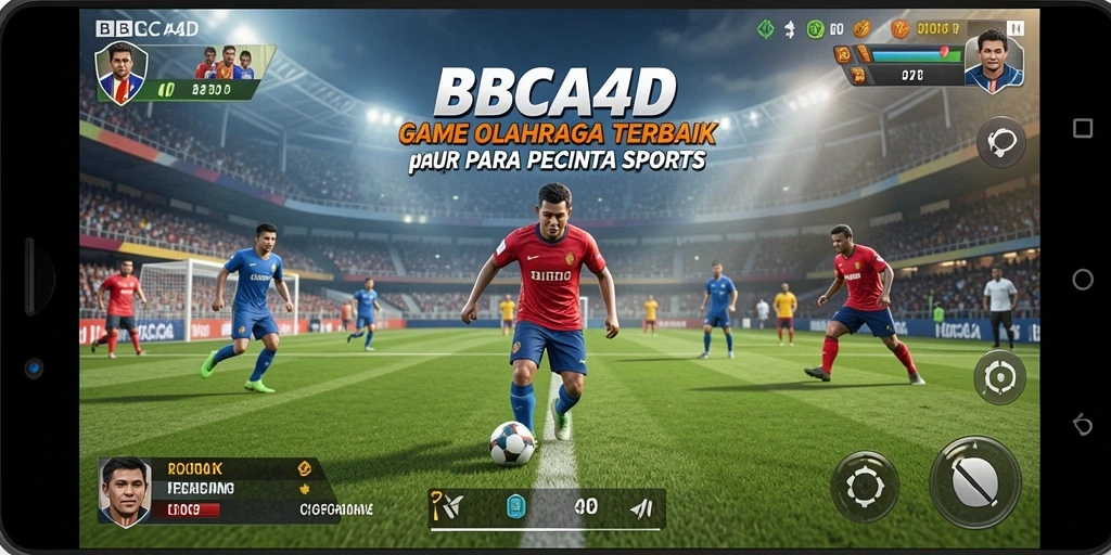 Tampilan gameplay yang menegangkan dalam BBCA4D dengan aksi olahraga yang seru.