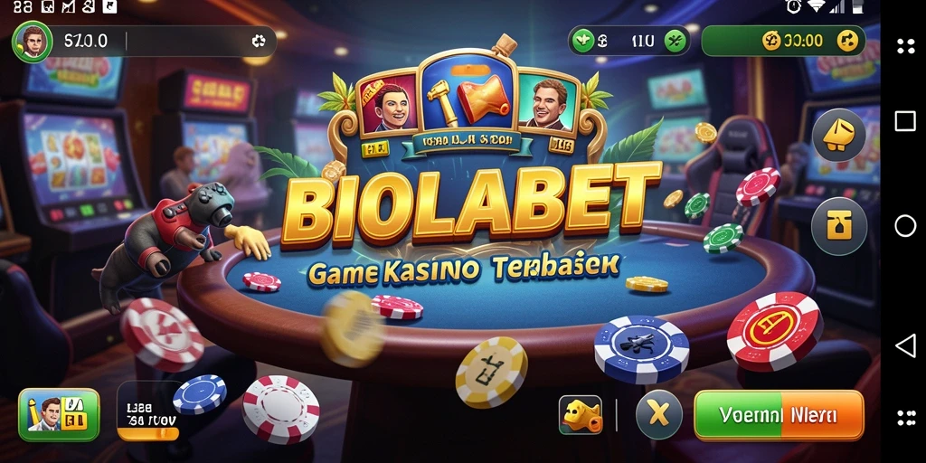 Tampilan screenshot game Kasino yang menampilkan aksi permainan BIOLABET.