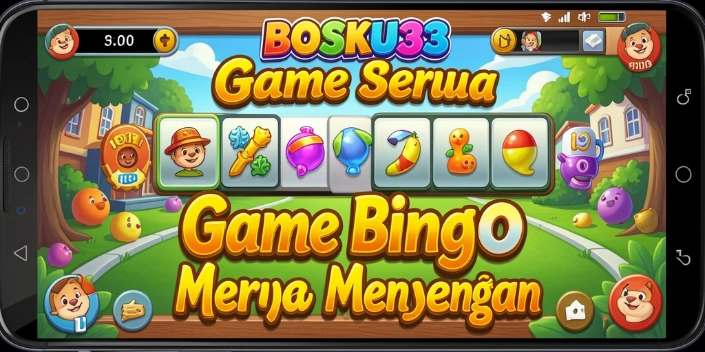 Tampilan gameplay seru BOSKU33 dengan fitur Bingo yang menarik.