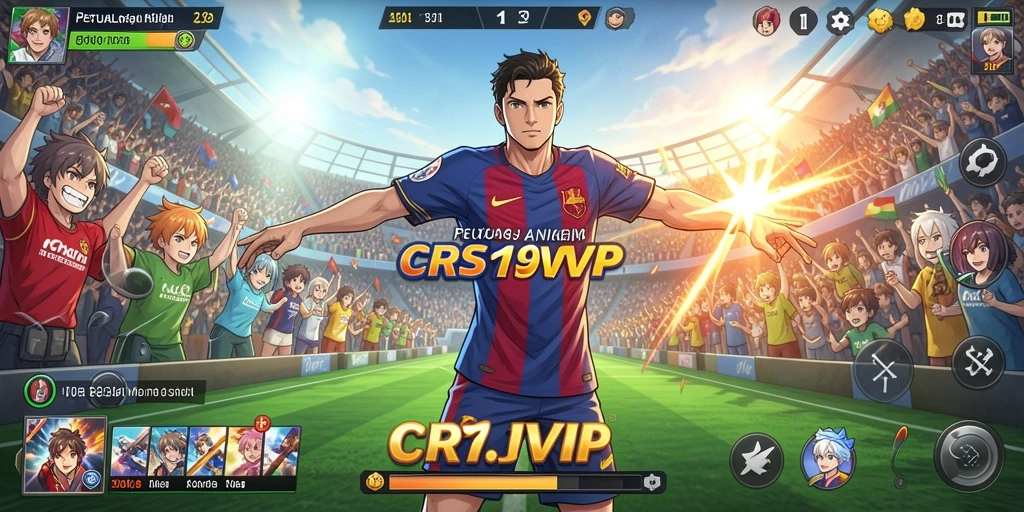 Screenshot CR7VIP menampilkan aksi seru dalam dunia anime.