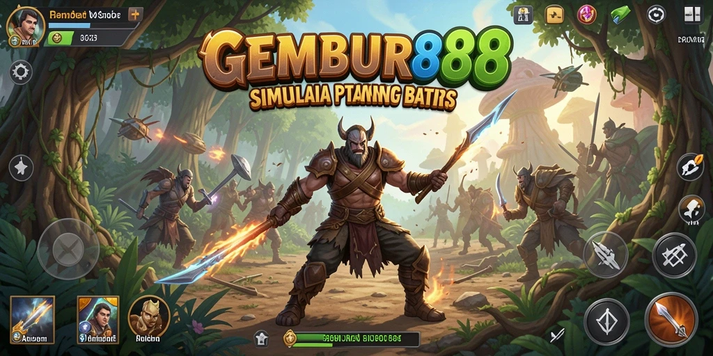 Screenshot menunjukkan gameplay mendalam dalam GEMBUR88 dengan grafis yang menakjubkan.