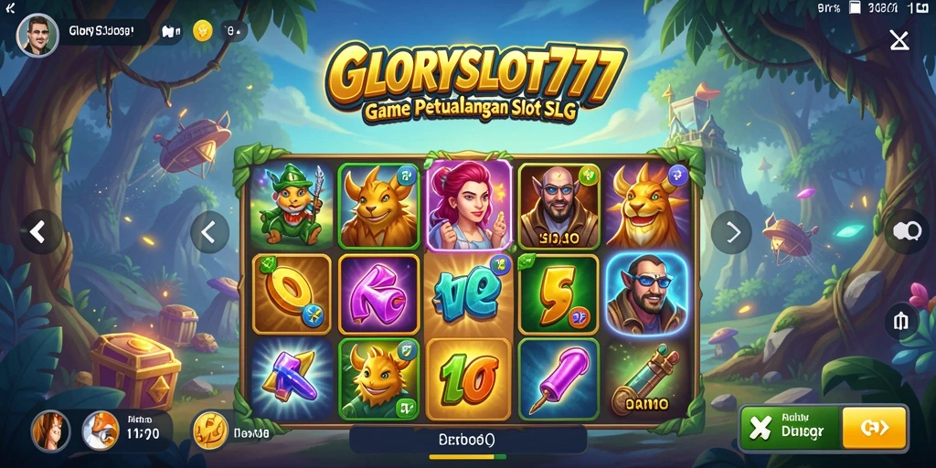 Tangkapan layar gameplay GLORYSLOT777 yang menarik dan interaktif.