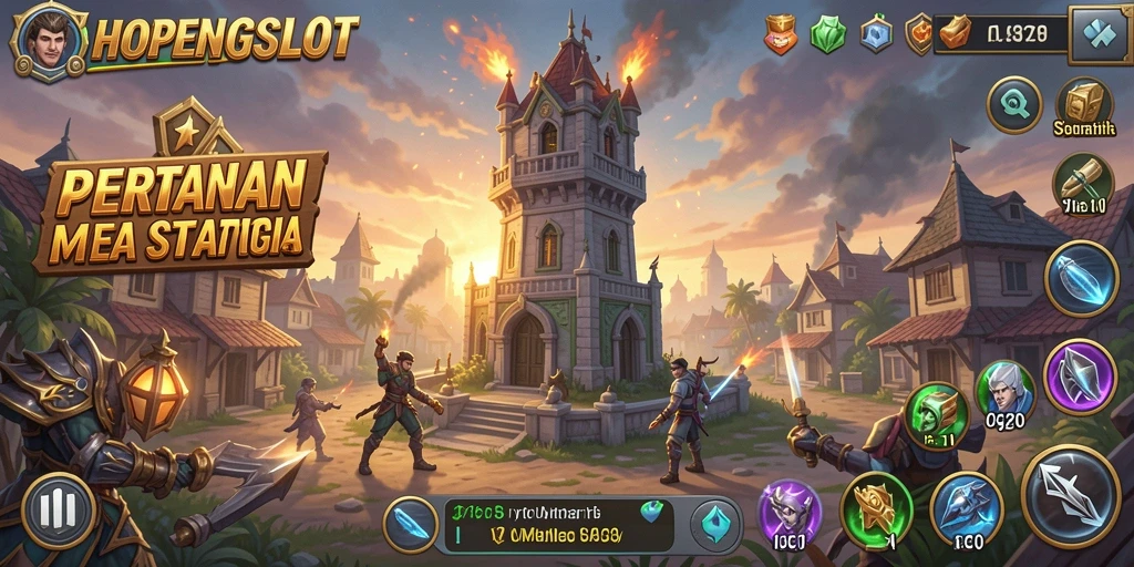 Tangkapan layar HOPENGSLOT menampilkan aksi menara bertahan yang mendebarkan.