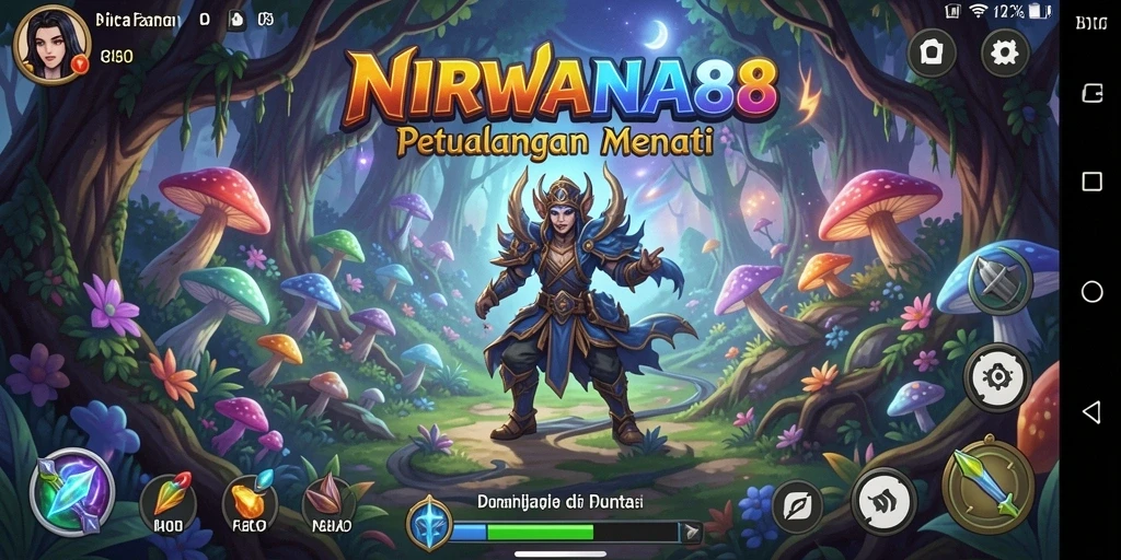 Tampilan gameplay seru dari NIRWANA88 di dunia fantasi.