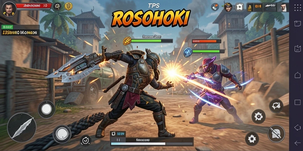 Tangkapan layar menunjukkan aksi gameplay seru dari ROSOHOKI