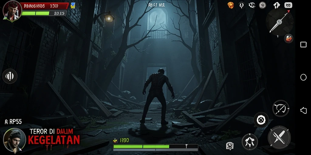 Gameplay RP55 yang menegangkan dengan suasana Horror yang mencekam.