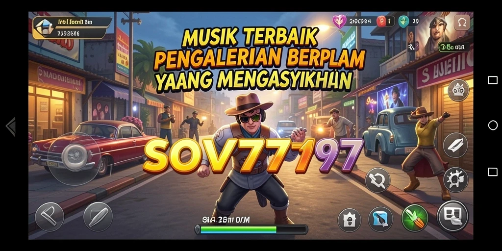 Tampilan gameplay SOV777 dengan fitur karaoke yang menarik.