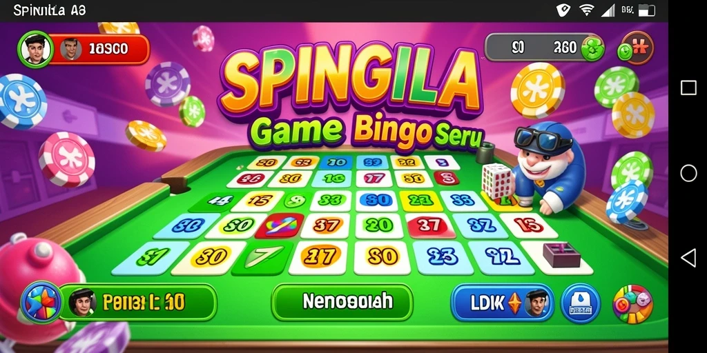 Tampilan gameplay SPINGILA yang mengasyikkan dan penuh warna.