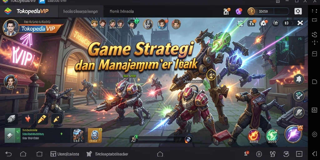 Screenshot menunjukkan gameplay menarik dan kompetitif TOKOPEDIAVIP.