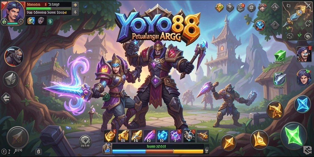 Tampilan seru dari gameplay dinamis YOYO88 dalam aksi ARPG.